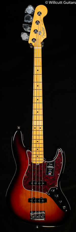 Fender American Professional II Jazz Bass 3-Color Sunburst Maple Fingerboard Bass Guitar