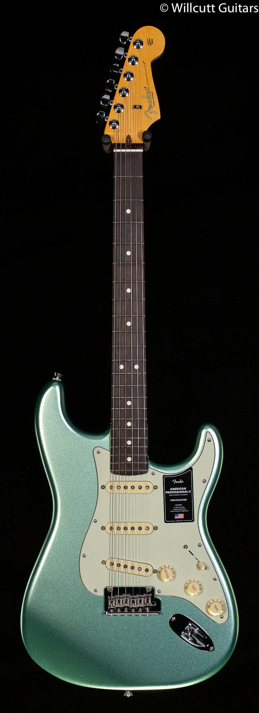 Fender American Professional II Stratocaster Mystic Surf Green Rosewood Fingerboard (080)