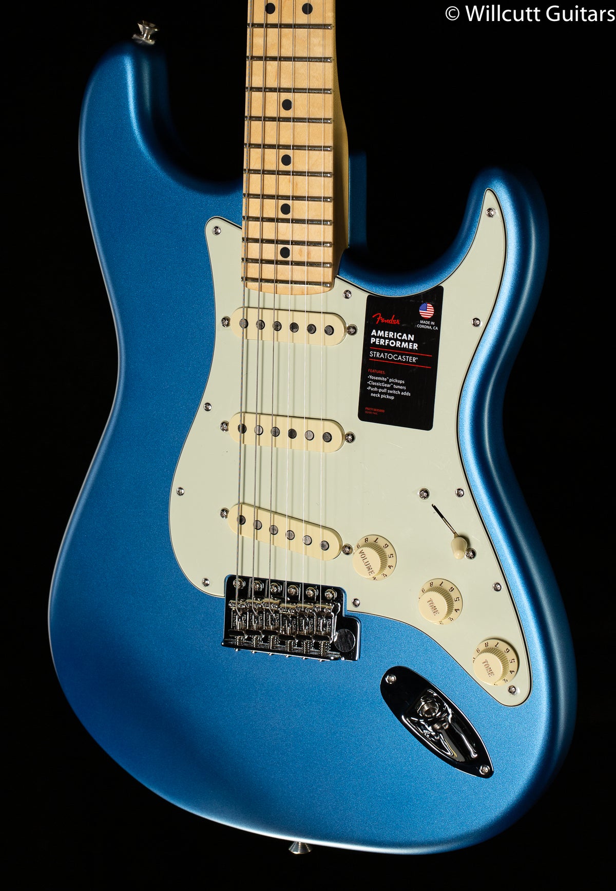 Fender American Performer Stratocaster Satin Lake Placid Blue (305)