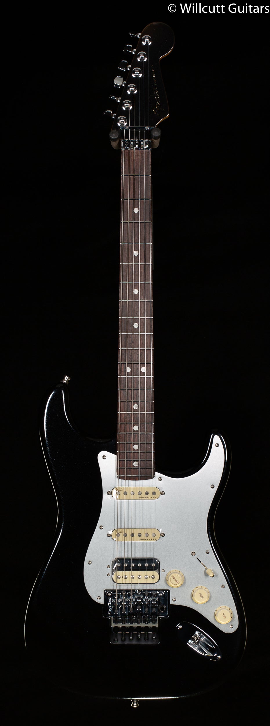 Fender American Ultra Luxe Stratocaster Floyd Rose HSS Mystic Black Rosewood Fingerboard (164)