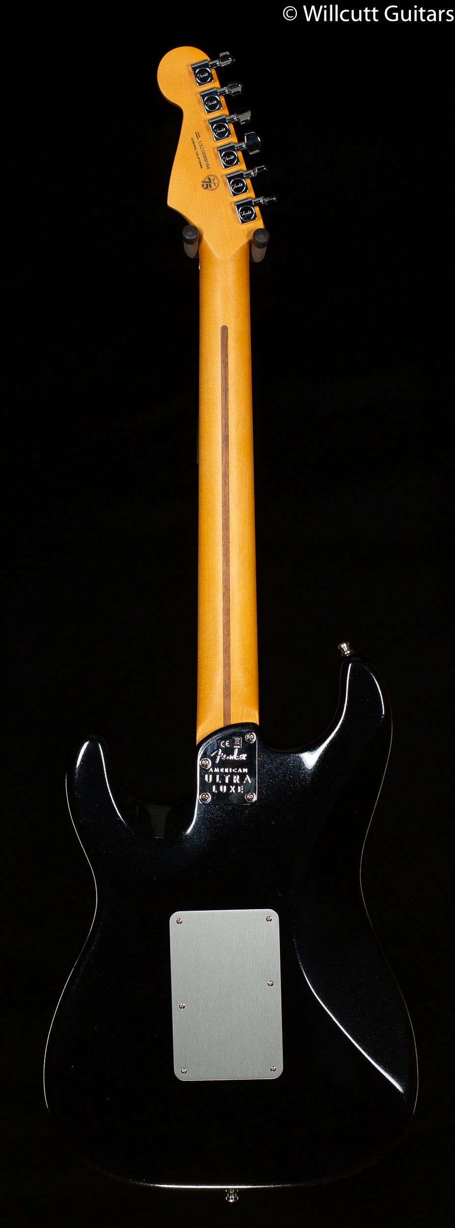 Fender American Ultra Luxe Stratocaster Floyd Rose HSS Mystic Black Rosewood Fingerboard (164)