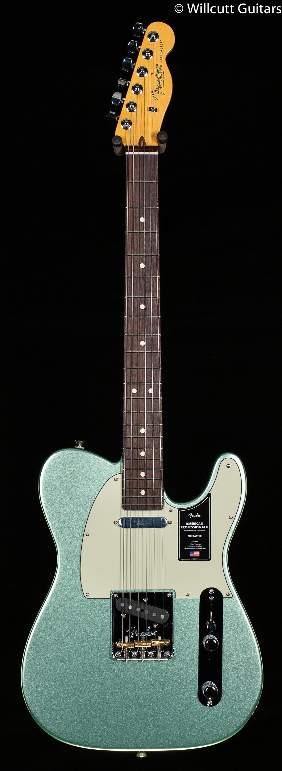 Fender American Professional II Telecaster Mystic Surf Green Rosewood Fingerboard