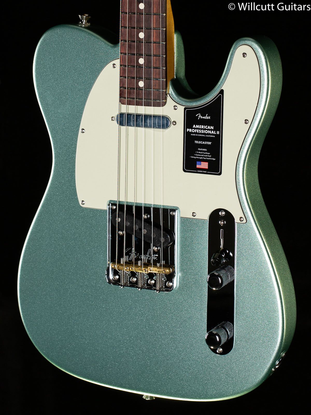 Fender American Professional II Telecaster Mystic Surf Green Rosewood Fingerboard