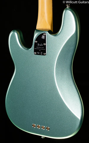 Fender American Professional II Precision Bass Mystic Surf Green Rosewood Fingerboard Bass Guitar