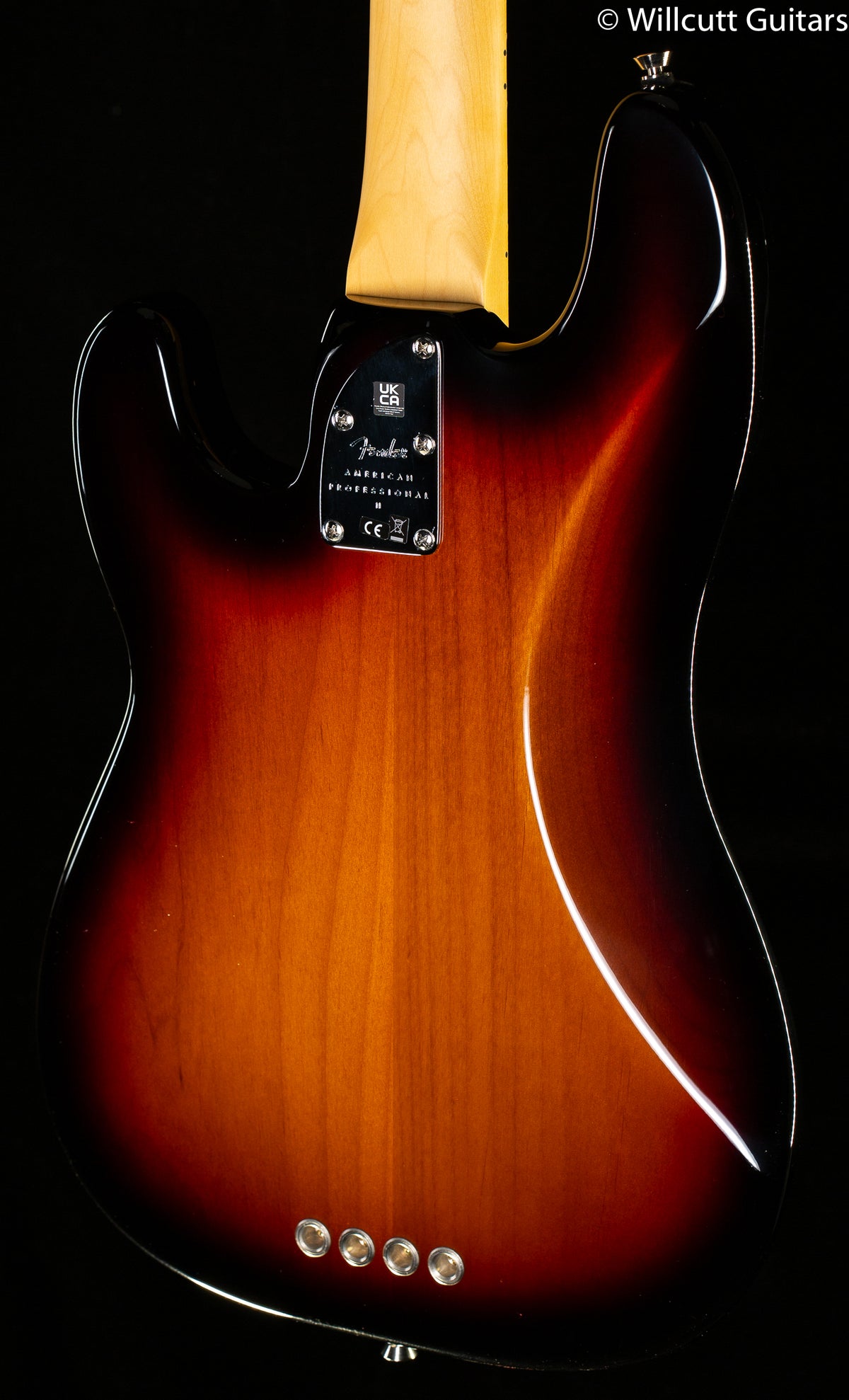 Fender American Professional II Precision Bass 3-Color Sunburst Maple Fingerboard Bass Guitar