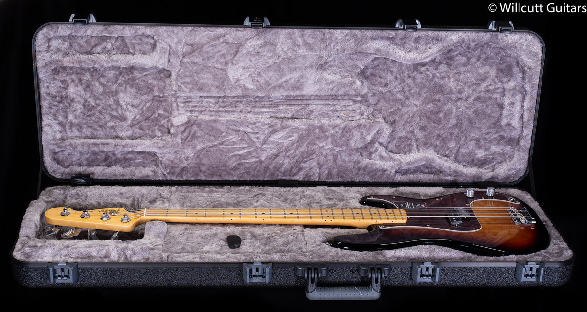 Fender American Professional II Precision Bass 3-Color Sunburst Maple Fingerboard Bass Guitar