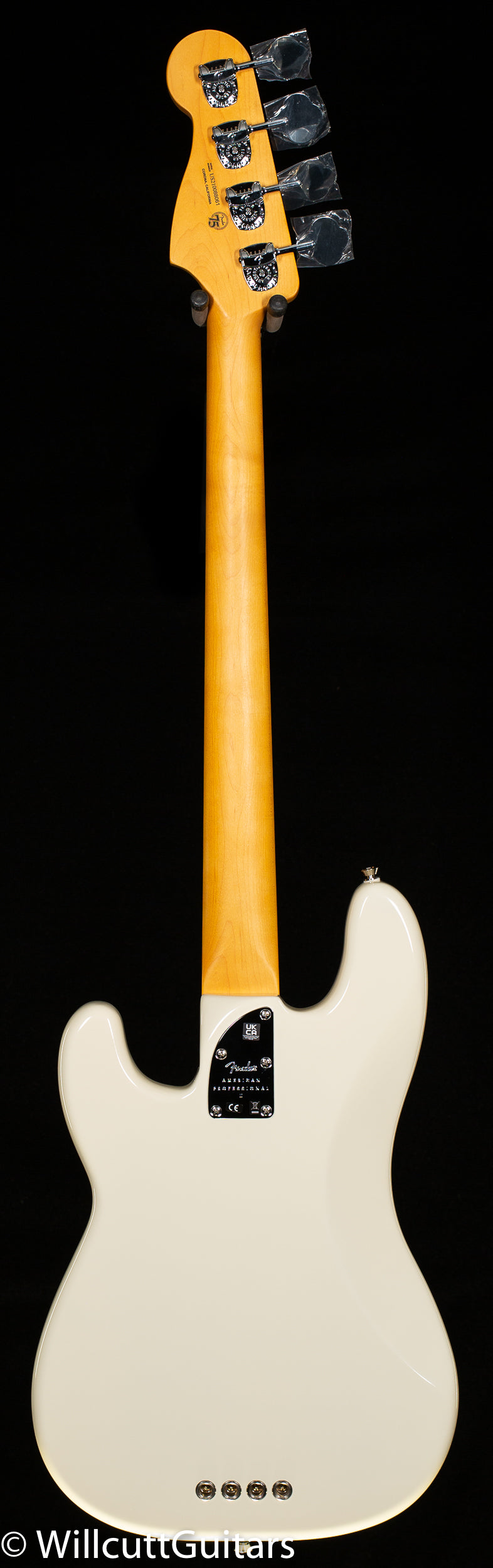 Fender American Professional II Precision Bass Olympic White Rosewood Fingerboard Bass Guitar