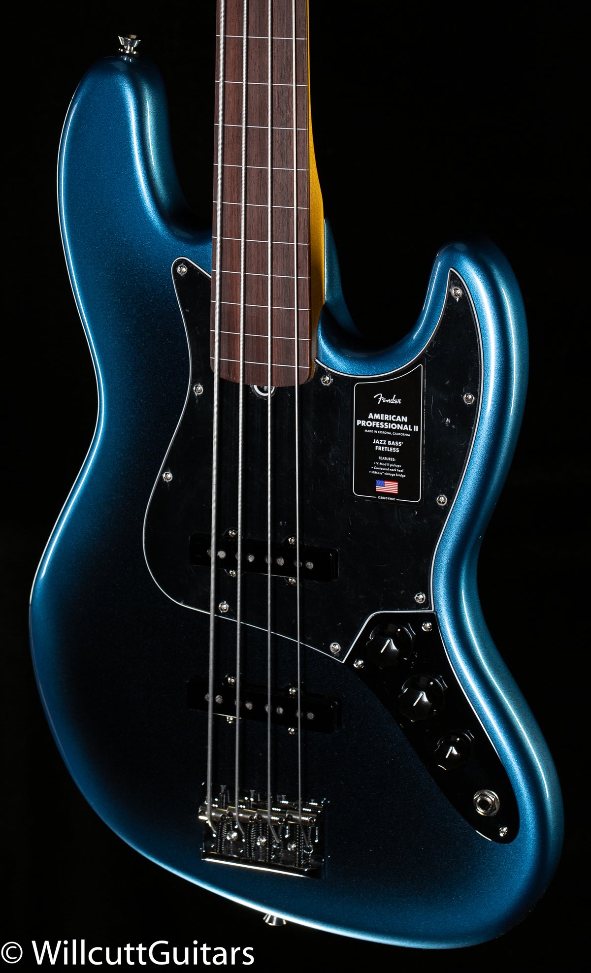 Fender American Professional II Jazz Bass Fretless Rosewood Fingerboard Dark Night