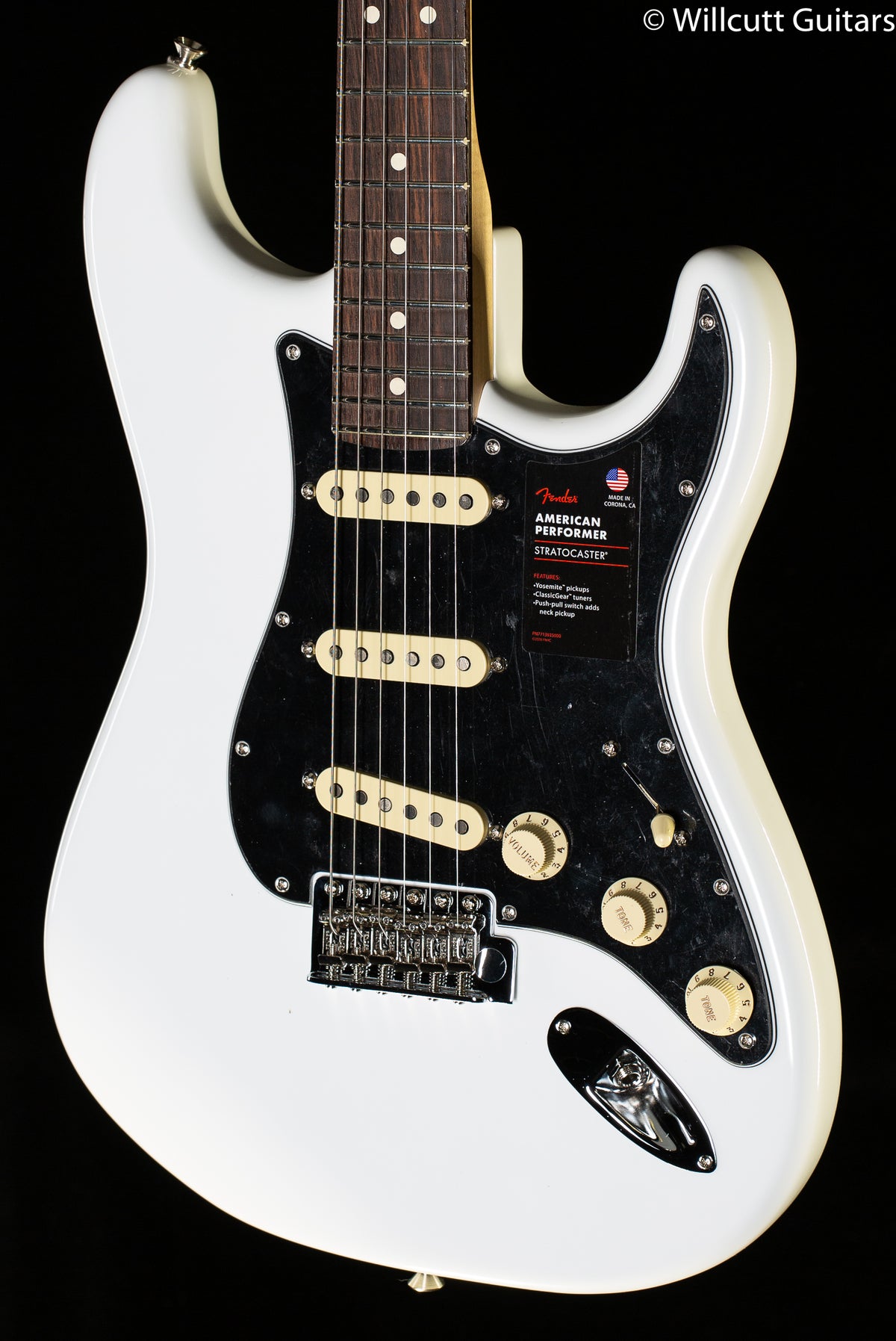 Fender American Performer Stratocaster Arctic White Rosewood (061)