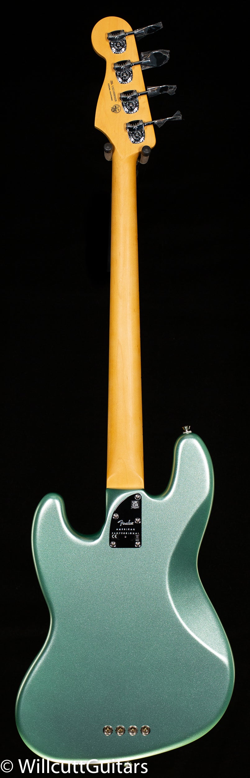Fender American Professional II Jazz Bass Mystic Surf Green  Maple Fingerboard Bass Guitar