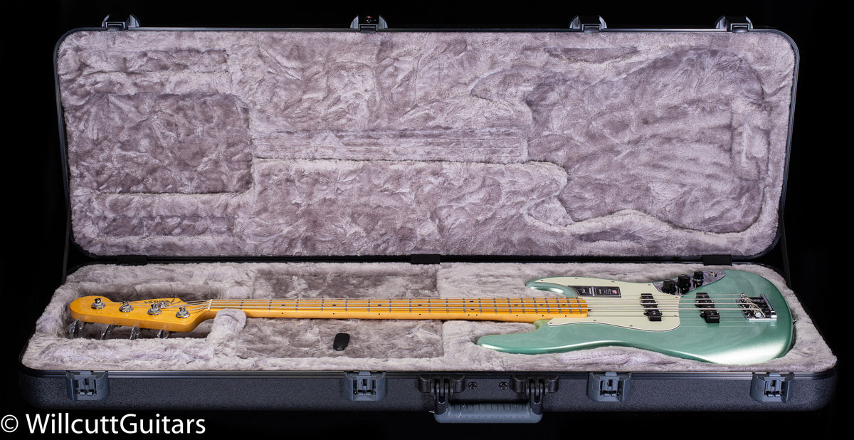 Fender American Professional II Jazz Bass Mystic Surf Green  Maple Fingerboard Bass Guitar