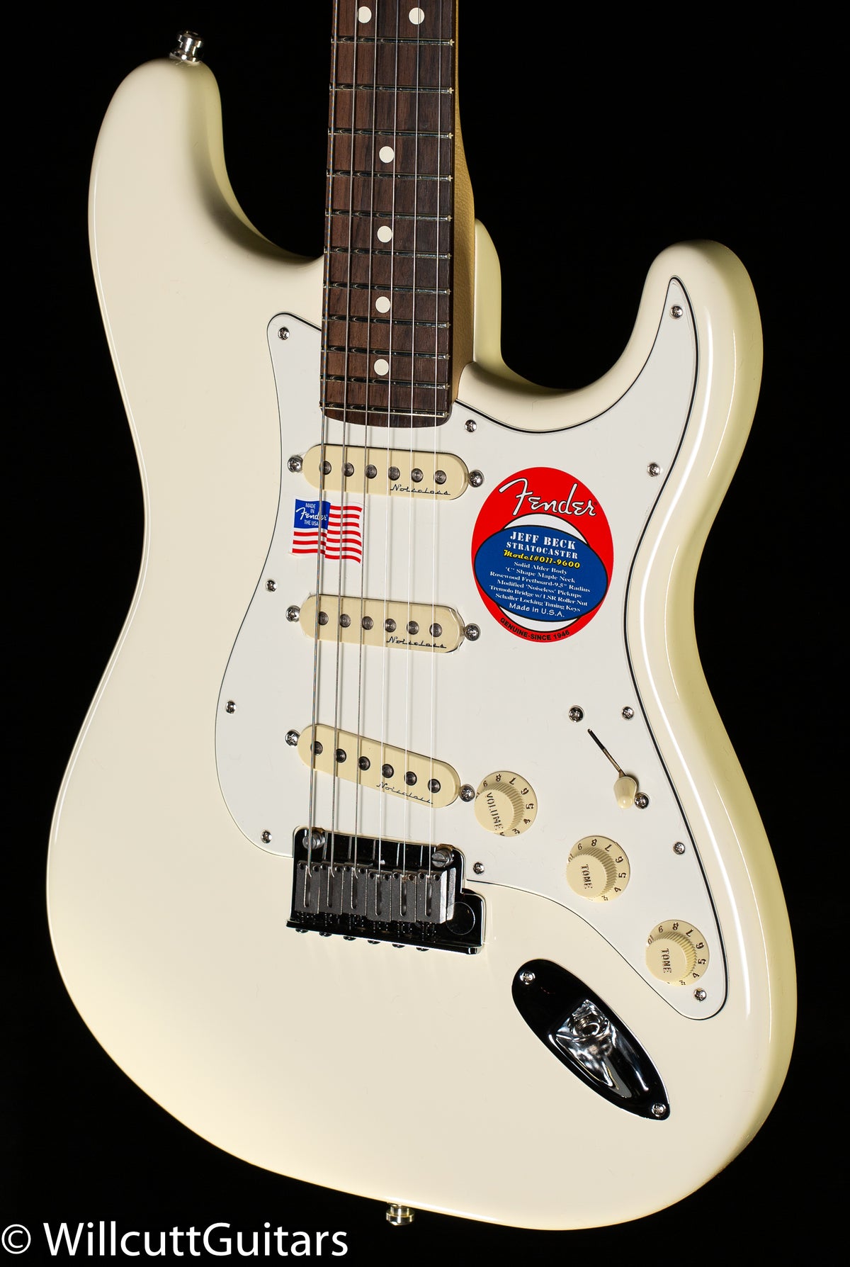 Fender Artist Series Jeff Beck Stratocaster Olympic White Rosewood
