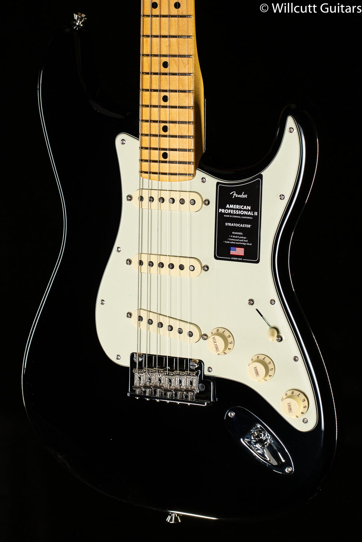 Fender American Professional II Stratocaster Black Maple Fingerboard (755)