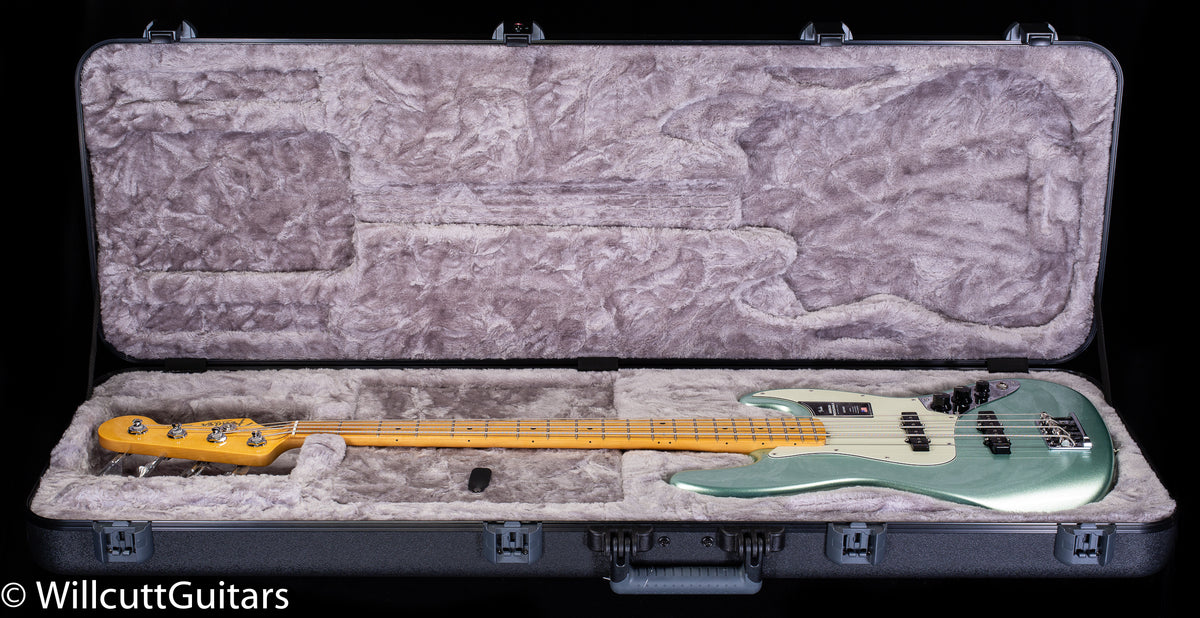 Fender American Professional II Jazz Bass Mystic Surf Green  Maple Fingerboard Bass Guitar