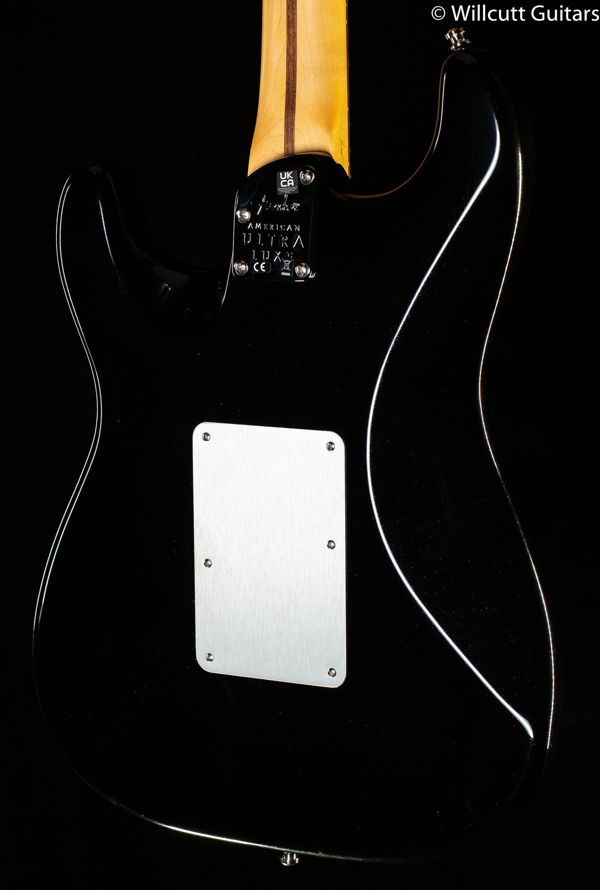 Fender American Ultra Luxe Stratocaster Floyd Rose HSS Mystic Black Rosewood Fingerboard (272)