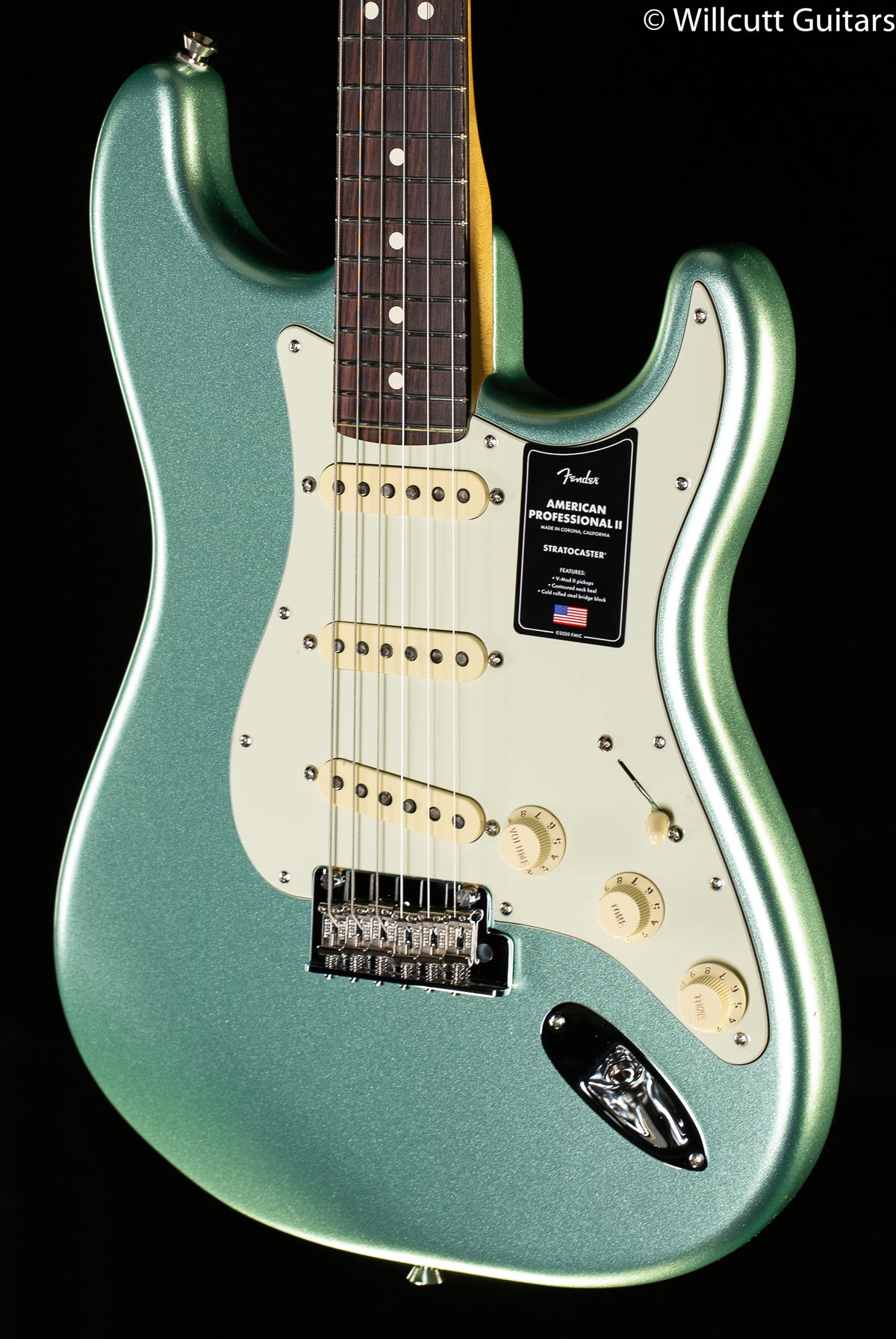 Fender American Professional II Stratocaster Mystic Surf Green Rosewood Fingerboard (815)