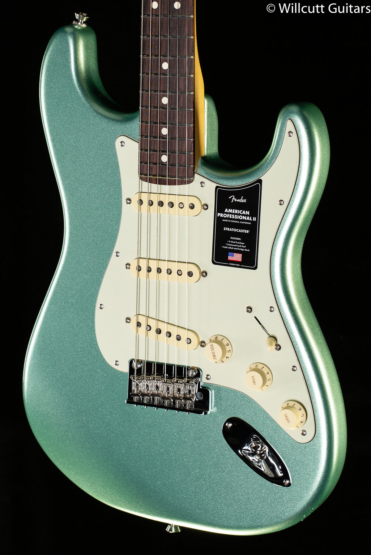 Fender American Professional II Stratocaster Mystic Surf Green Rosewood Fingerboard (240)