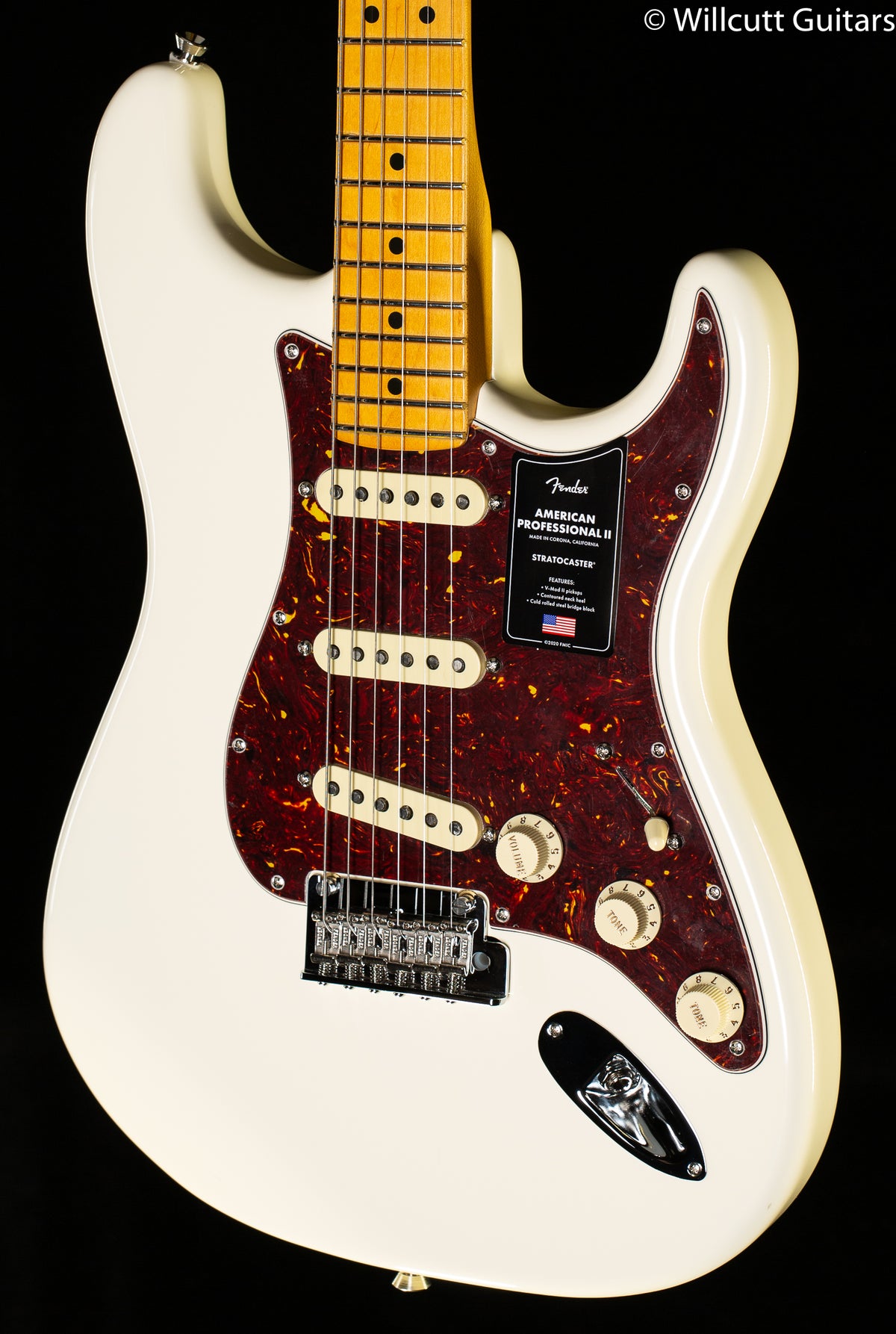 Fender American Professional II Stratocaster Maple Fingerboard Olympic  White Maple Fingerboard