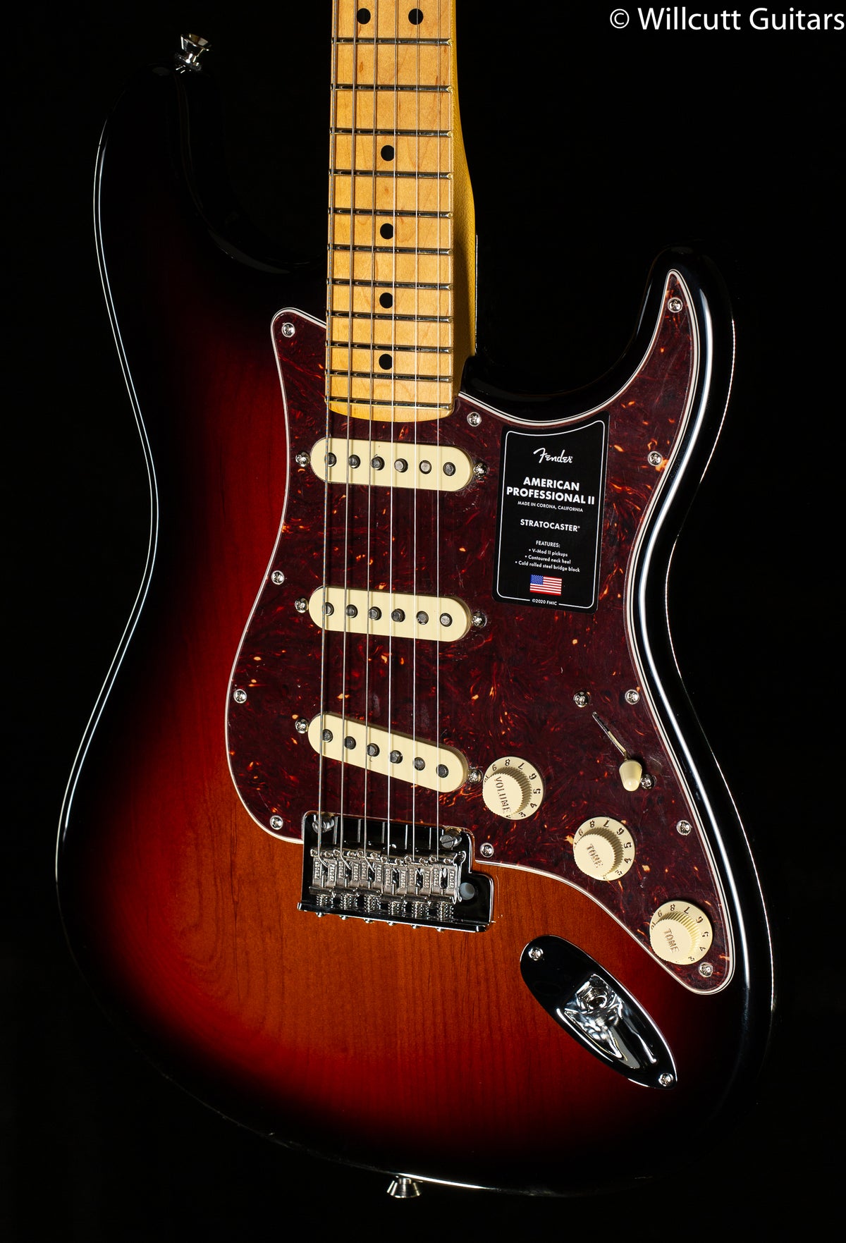 Fender American Professional II Stratocaster 3-Color Sunburst Maple Fingerboard (129)