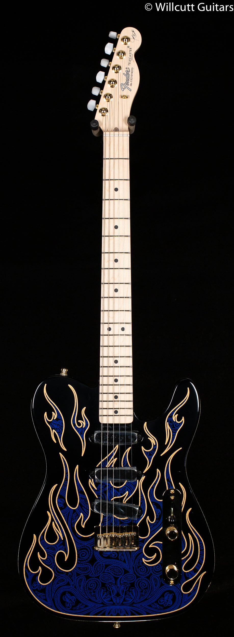 Fender James Burton Telecaster Blue Paisley Flames