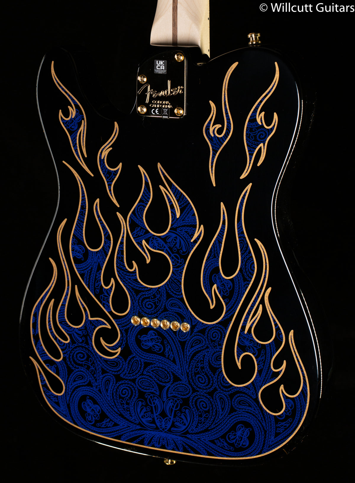 Fender James Burton Telecaster Blue Paisley Flames