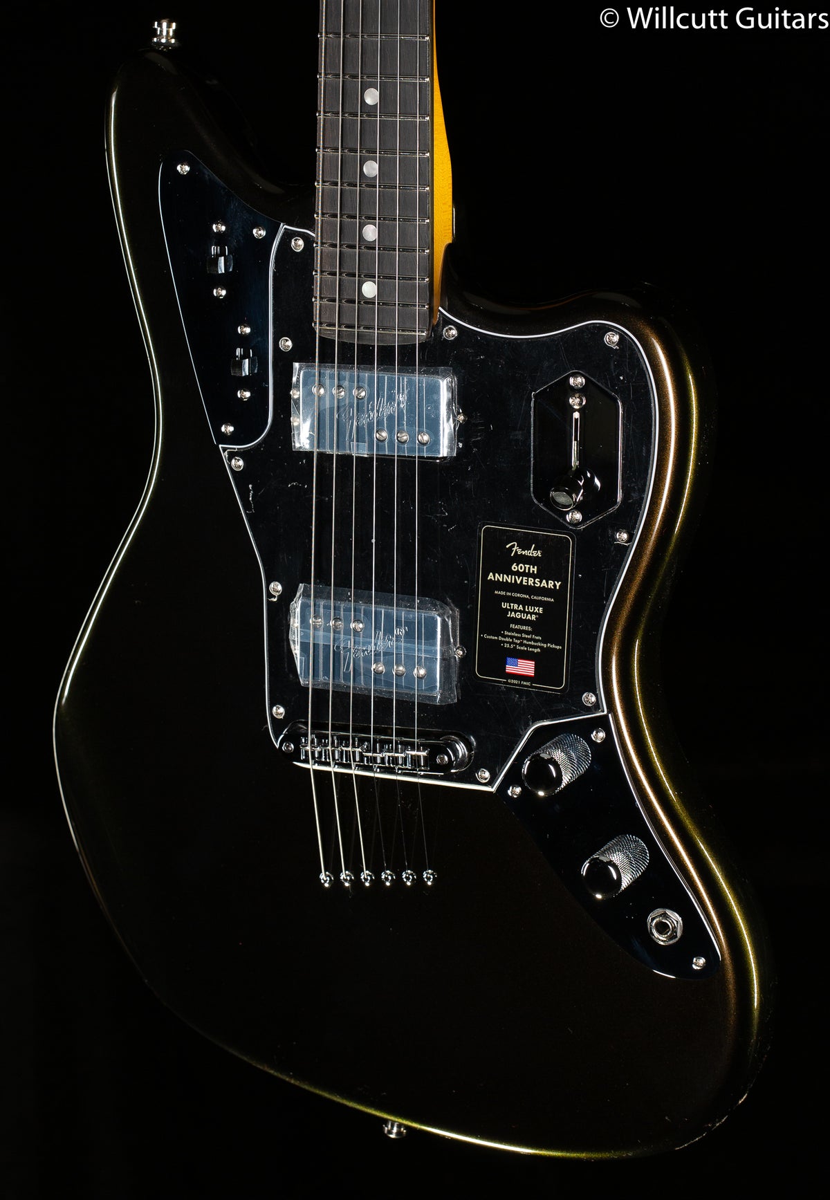 Fender 60th Anniversary Ultra Luxe Jaguar Texas Tea