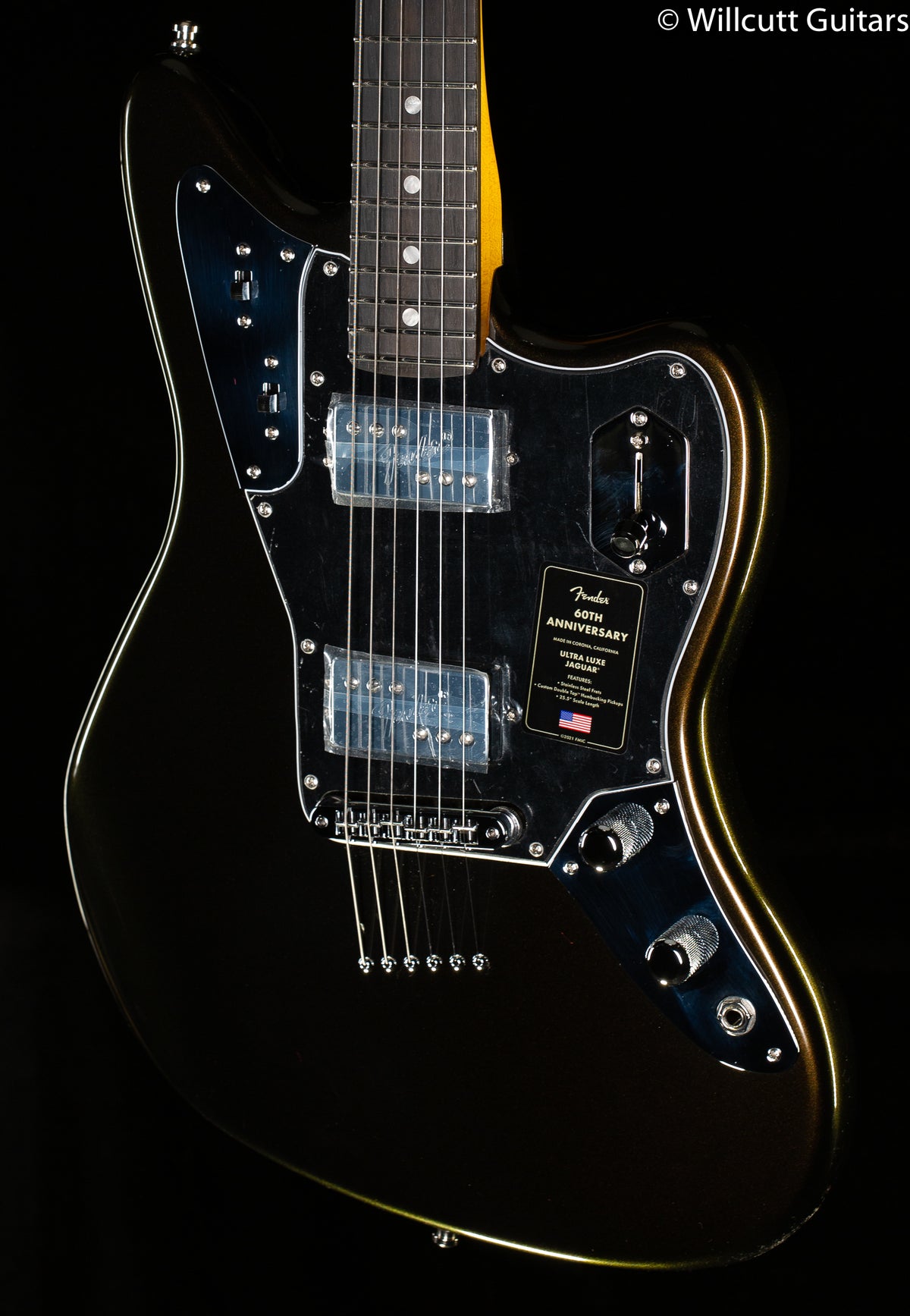Fender 60th Anniversary Ultra Luxe Jaguar Texas Tea