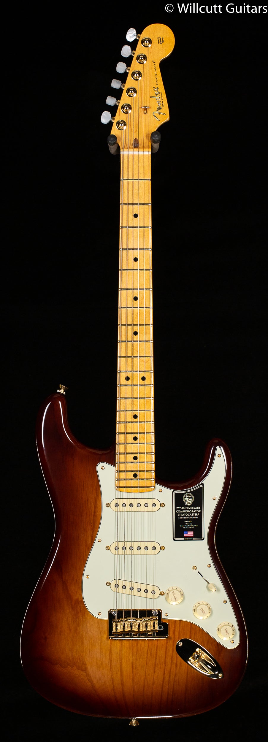 Fender 75th Anniversary Commemorative Stratocaster Maple Fingerboard 2-Color Bourbon Burst