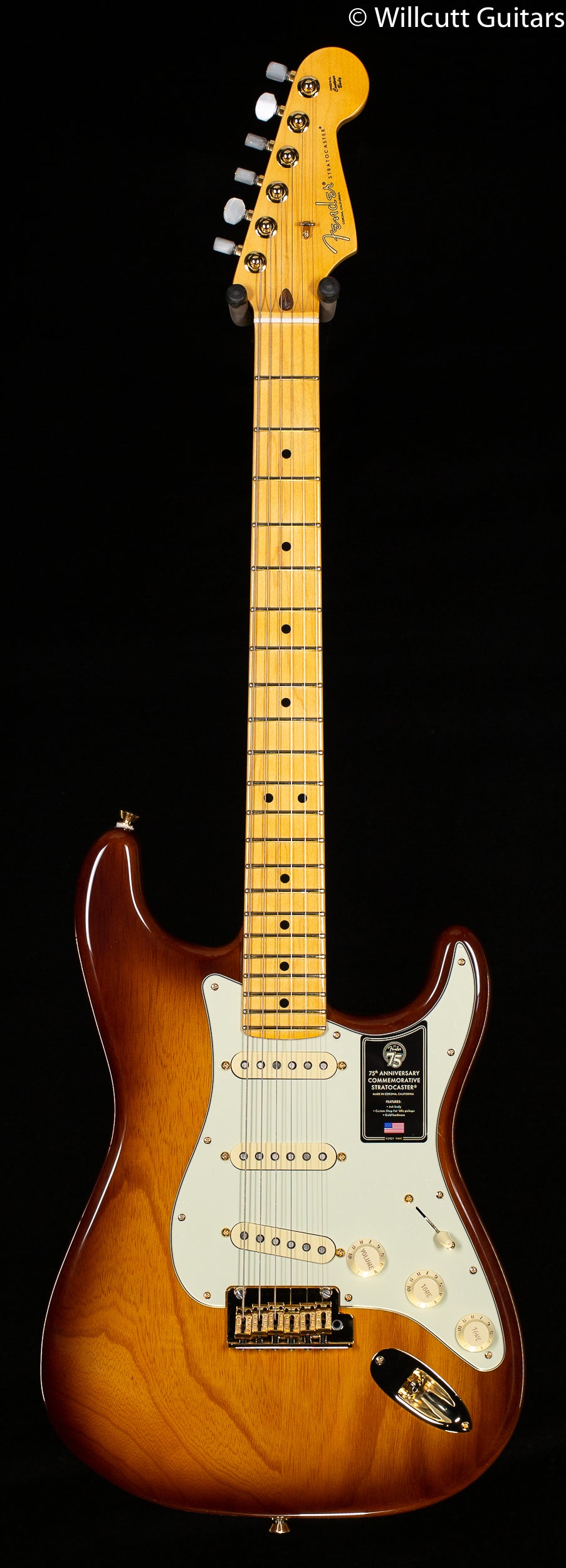 Fender 75th Anniversary Commemorative Stratocaster Maple Fingerboard 2-Color Bourbon Burst
