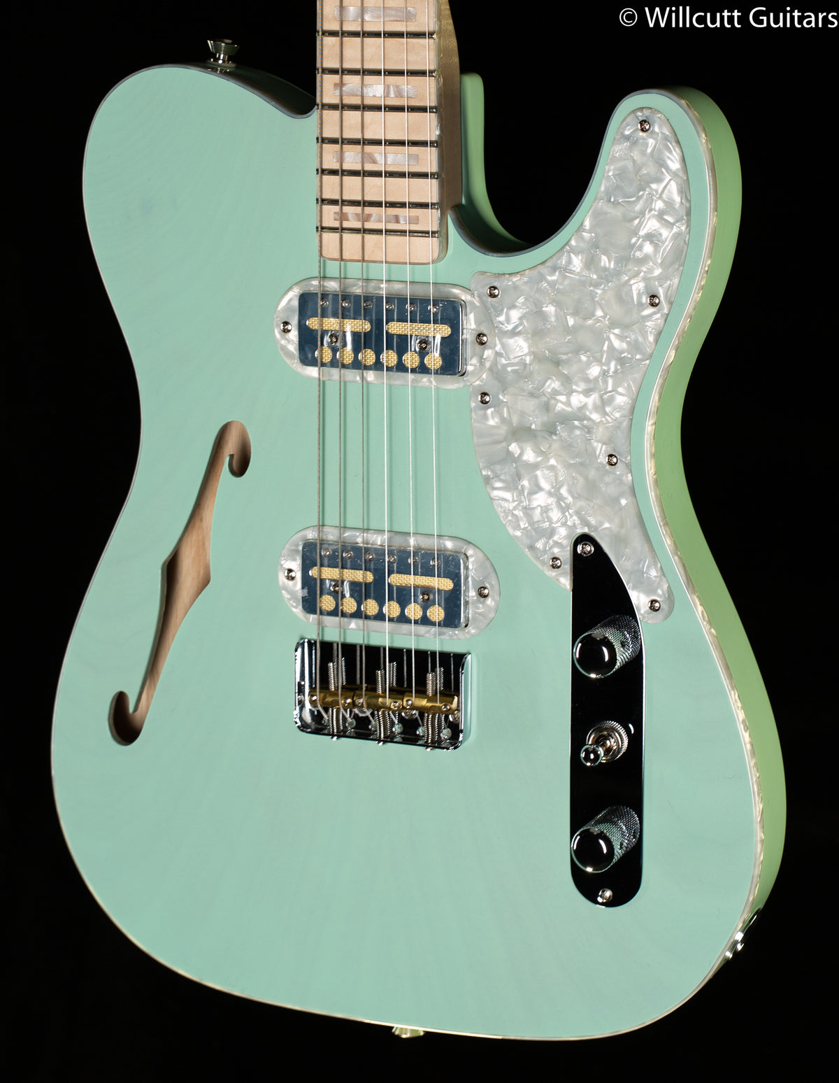 Fender Parallel Universe II Tele Magico Maple Fingerboard Transparent Surf Green (153)