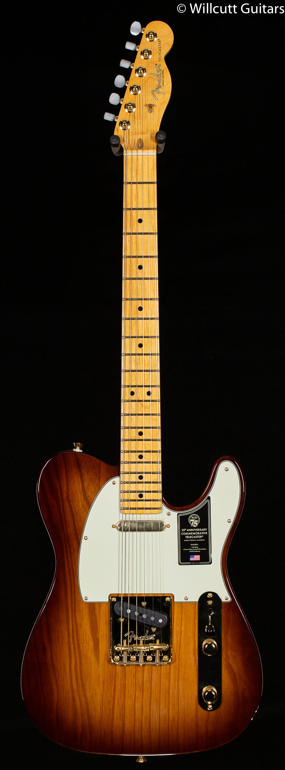 Fender 75th Anniversary Commemorative Telecaster Maple Fingerboard 2-Color Bourbon Burst