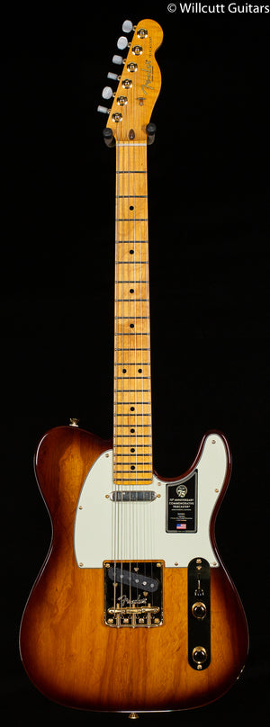 Fender 75th Anniversary Commemorative Telecaster Maple Fingerboard 2-Color Bourbon Burst