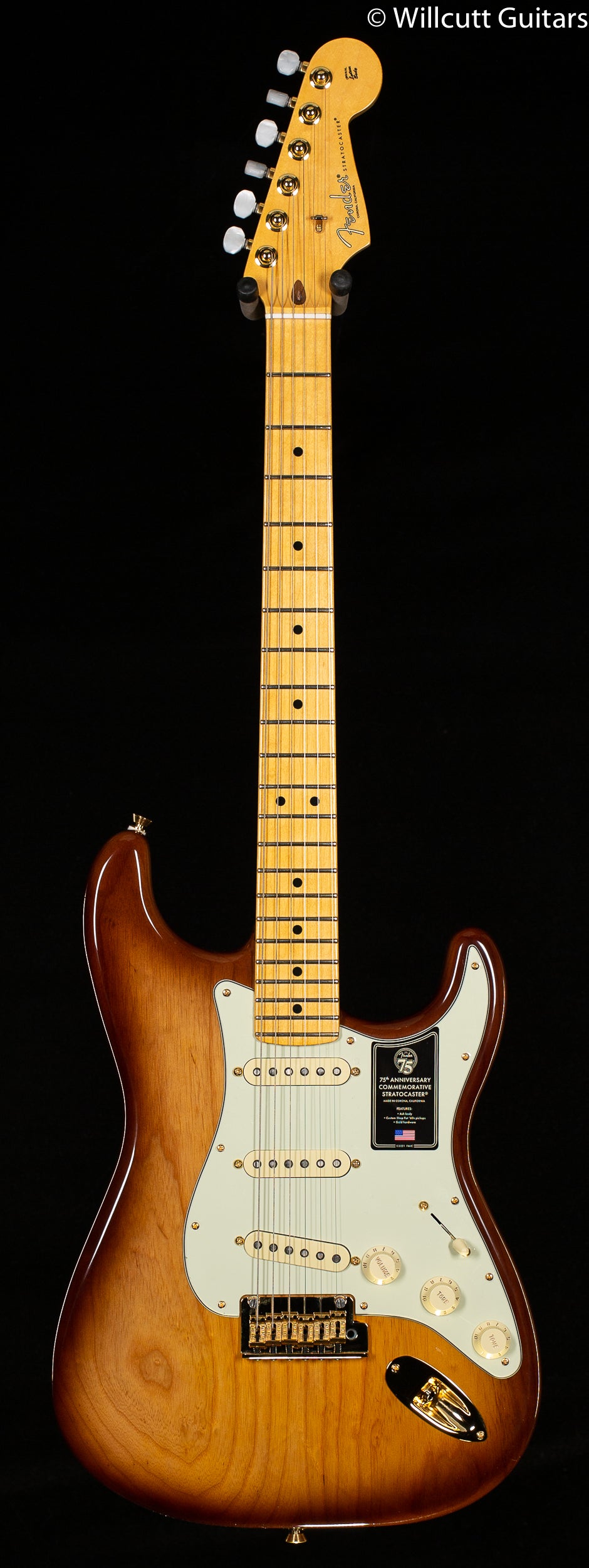 Fender 75th Anniversary Commemorative Stratocaster Maple Fingerboard 2-Color Bourbon Burst