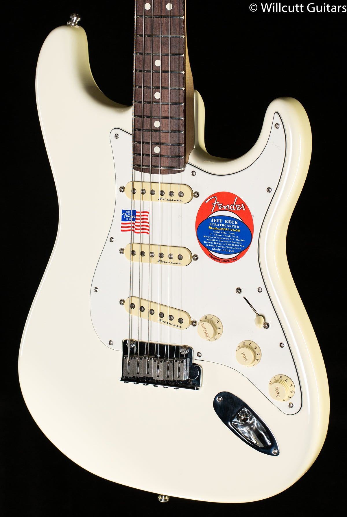 Fender Artist Series Jeff Beck Stratocaster Olympic White Rosewood