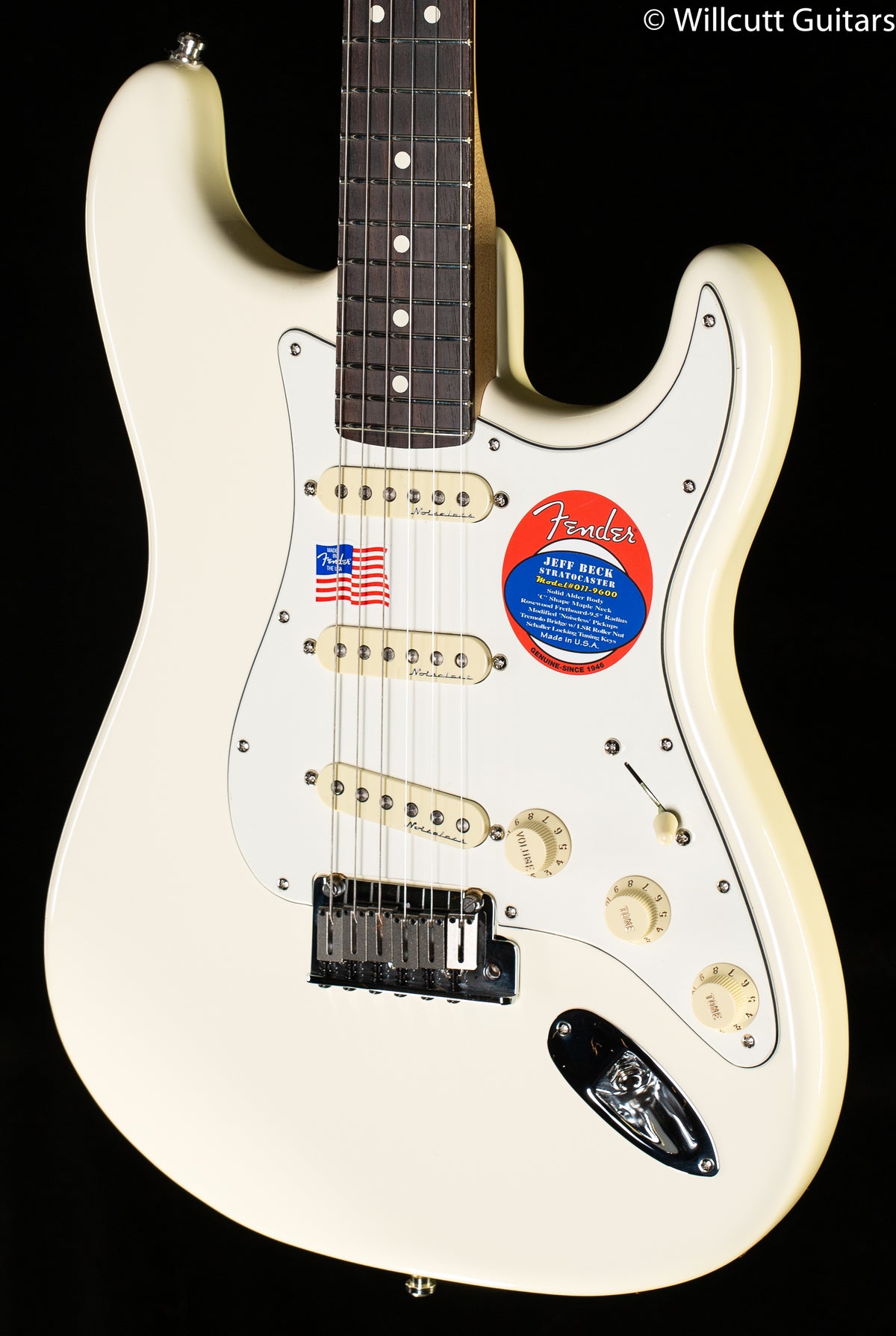 Fender Artist Series Jeff Beck Stratocaster Olympic White Rosewood