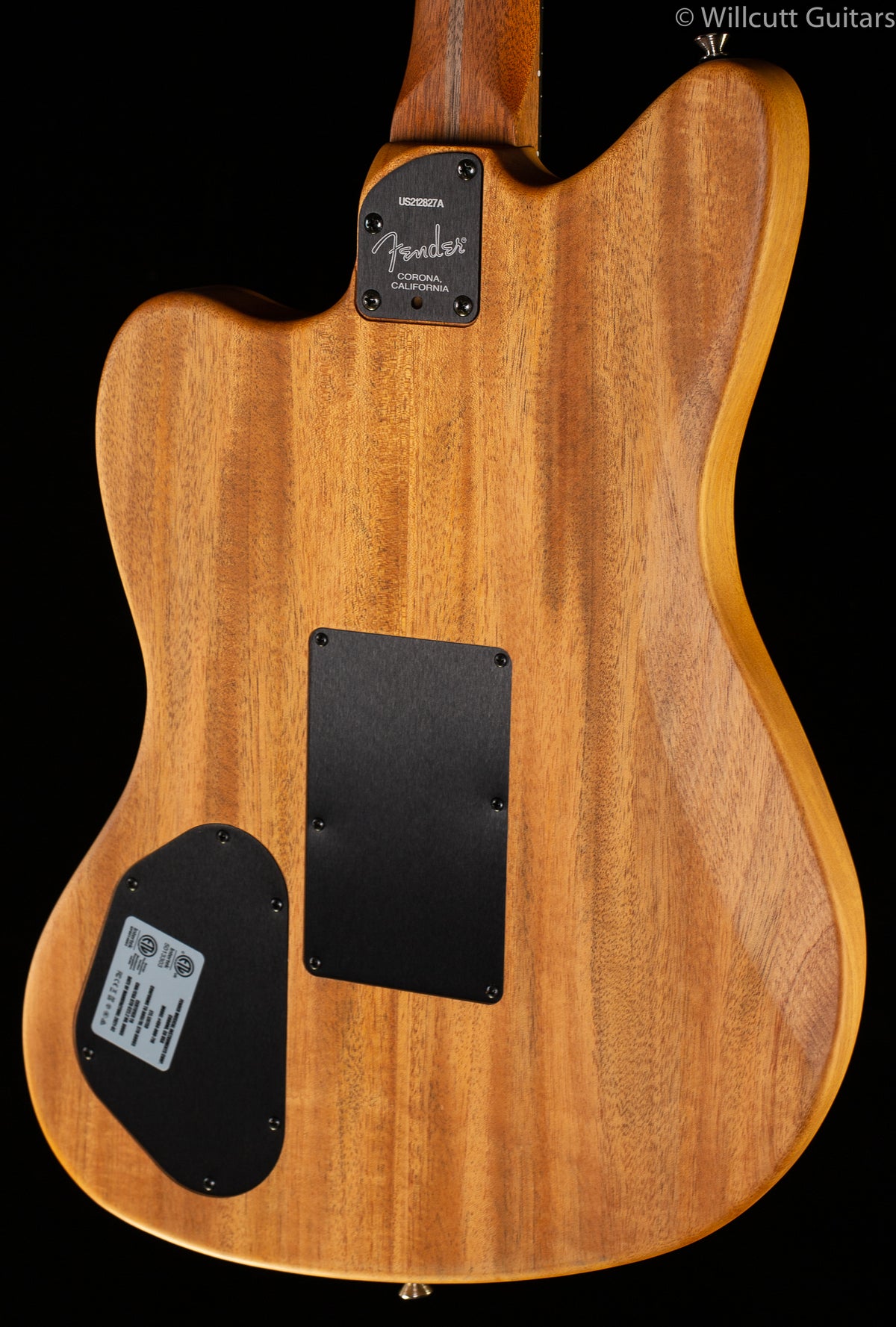 Fender American Acoustasonic Jazzmaster Tungsten Ebony Fingerboard