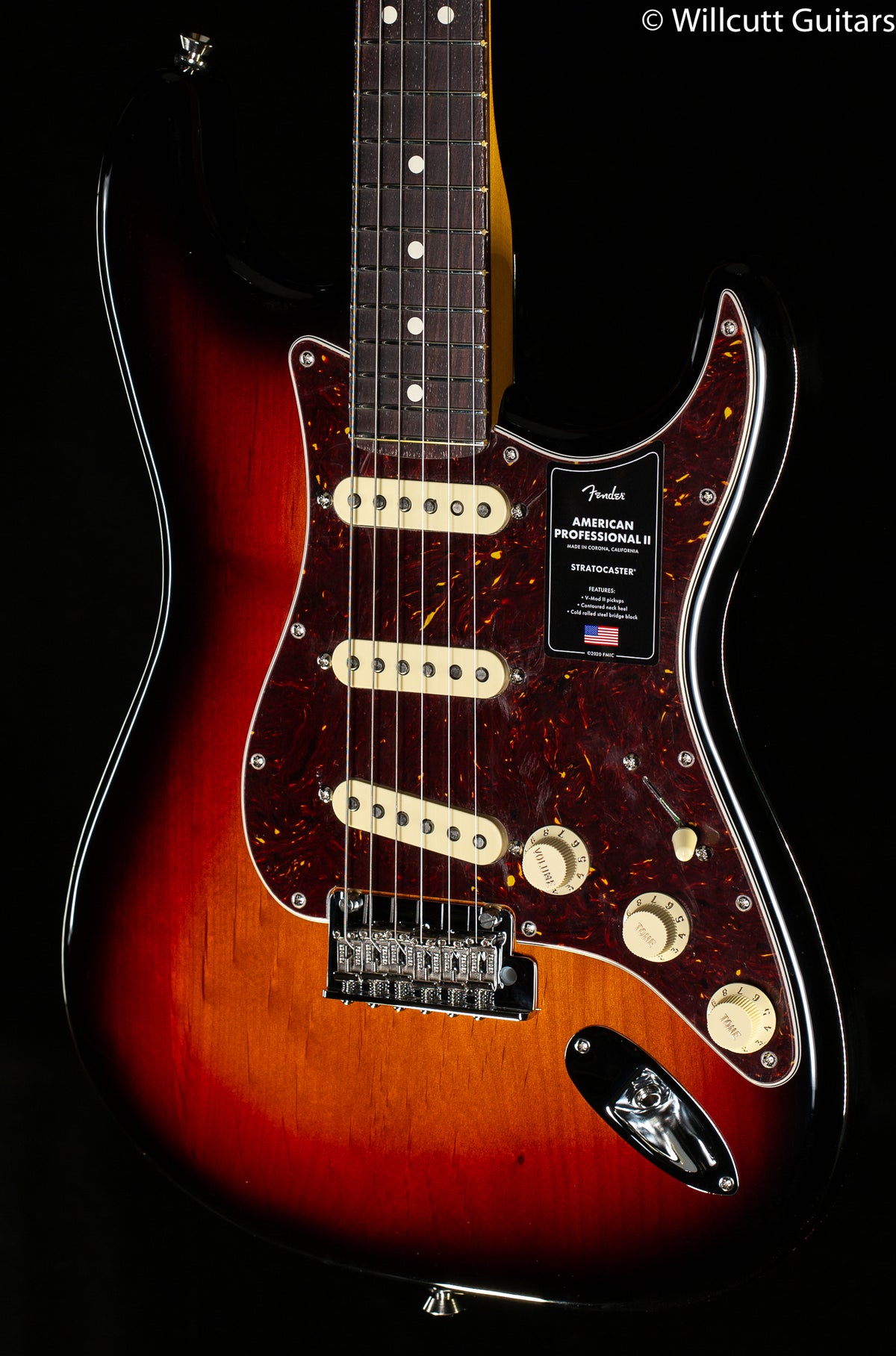 Fender American Professional II Stratocaster 3-Color Sunburst Rosewood Fingerboard (633)
