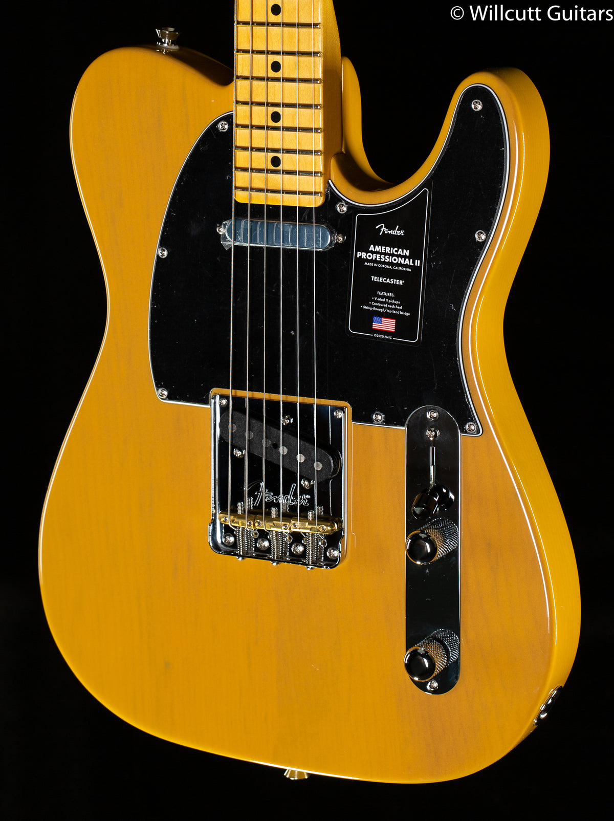 Fender American Professional II Telecaster Maple Fingerboard Butterscotch Blonde (619)