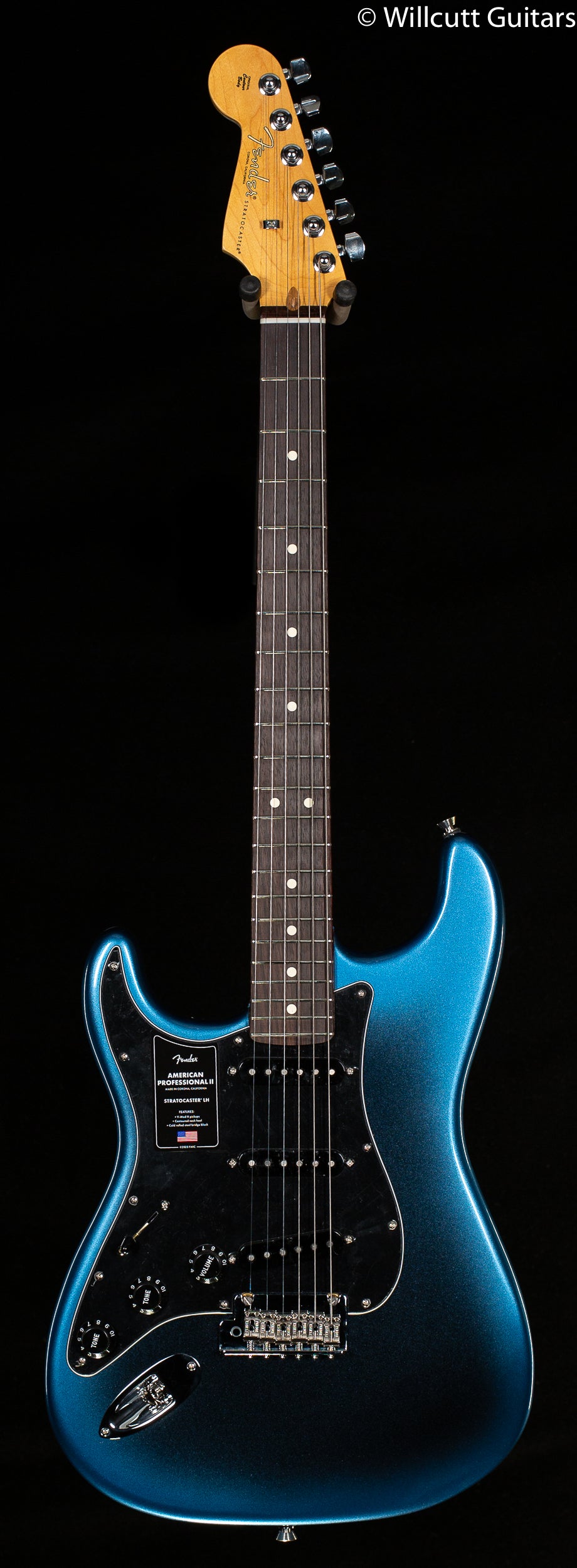 Fender American Professional II Stratocaster Left-Hand Rosewood Fingerboard Dark Night (843)