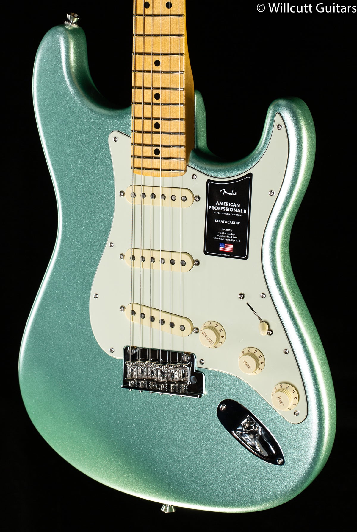 Fender American Professional II Stratocaster Mystic Surf Green Maple  Fingerboard