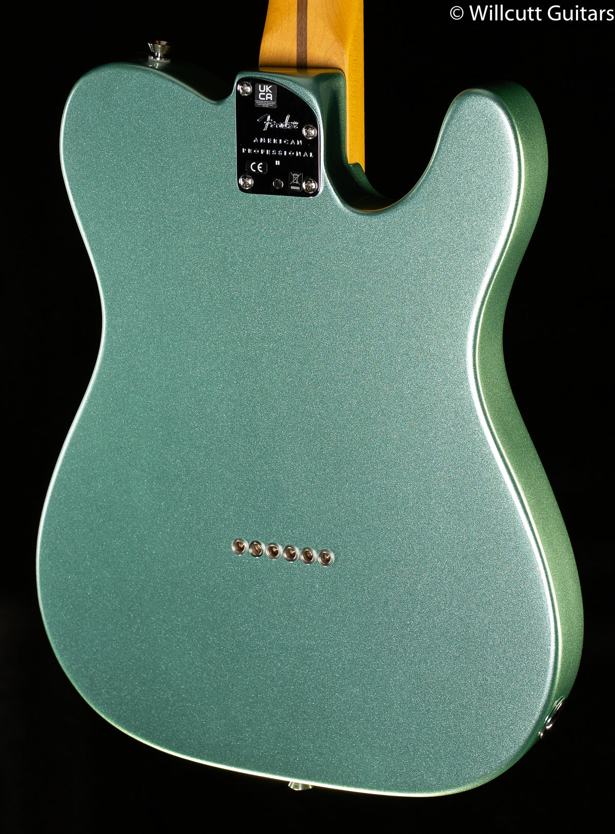 Fender American Professional II Telecaster Maple Fingerboard Mystic Surf Green Left-Hand (924)