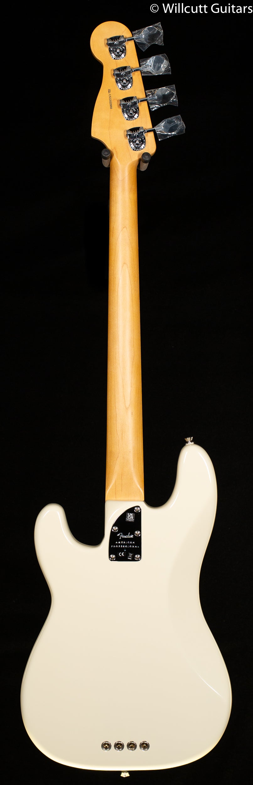 Fender American Professional II Precision Bass, Rosewood Fingerboard, Olympic White (955) Bass Guitar