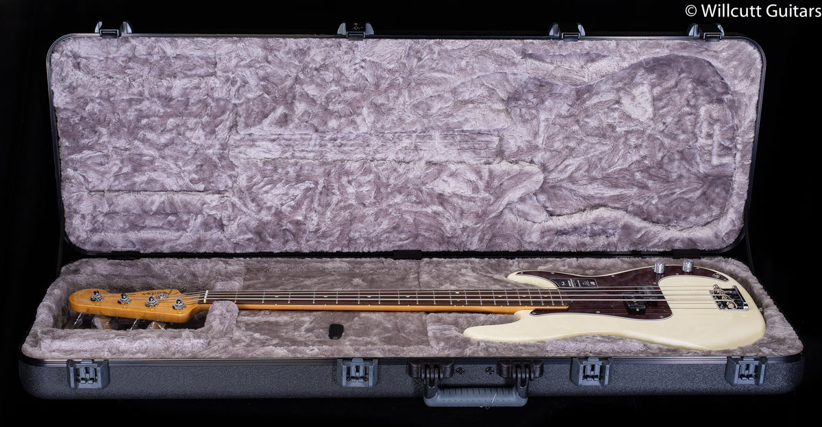 Fender American Professional II Precision Bass, Rosewood Fingerboard, Olympic White (955) Bass Guitar