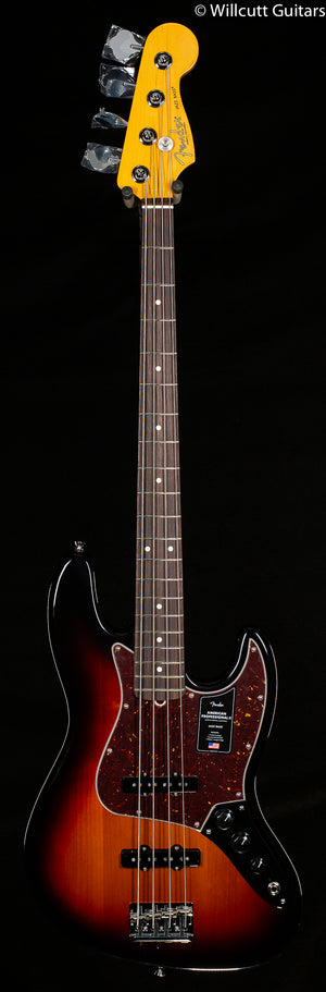 Fender American Professional II Jazz Bass, Rosewood Fingerboard, 3-Color Sunburst (891) Bass Guitar