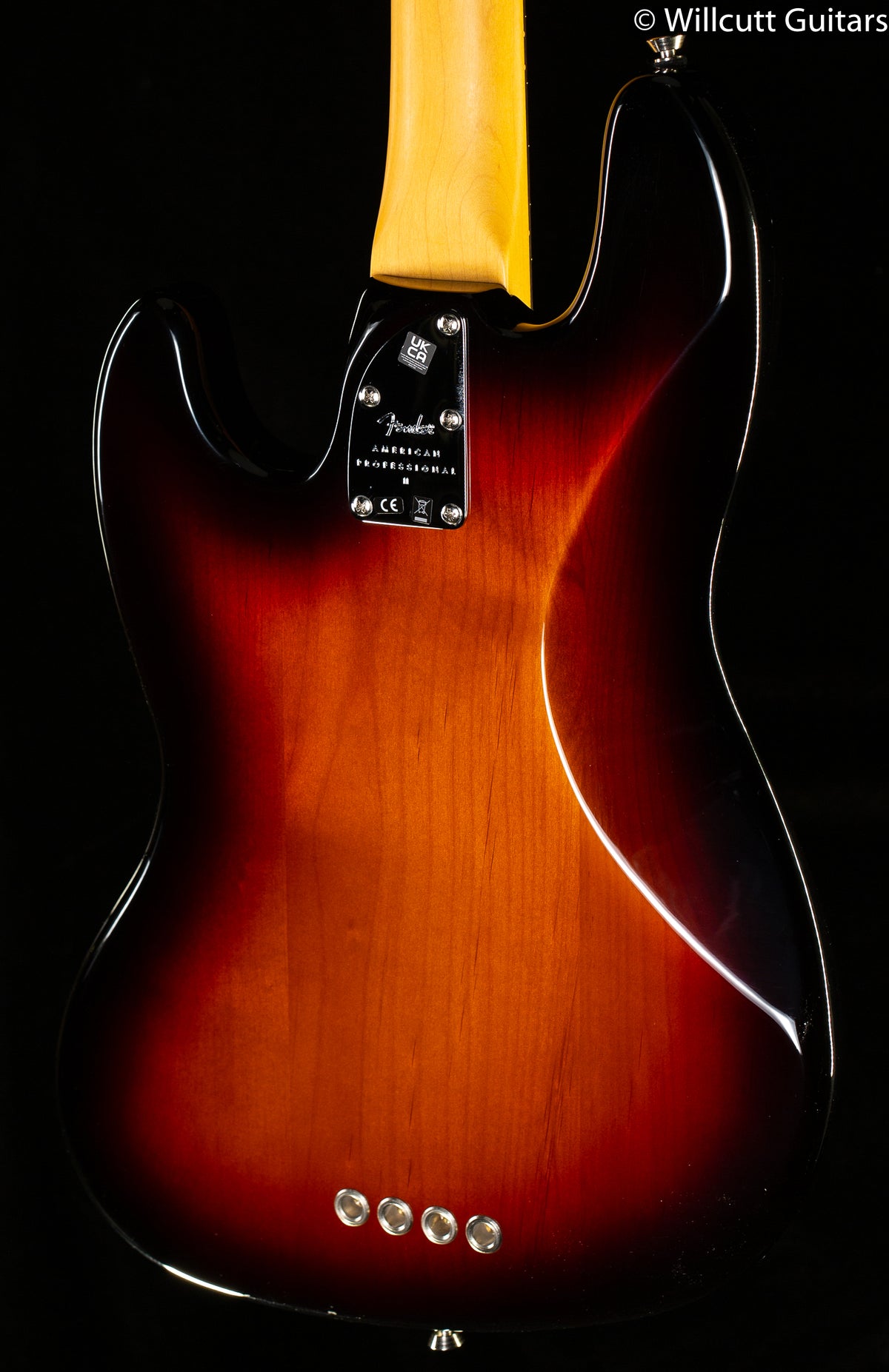 Fender American Professional II Jazz Bass, Rosewood Fingerboard, 3-Color Sunburst (891) Bass Guitar