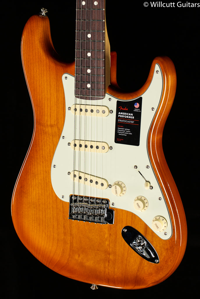 Fender American Performer Stratocaster Rosewood Fingerboard Honey