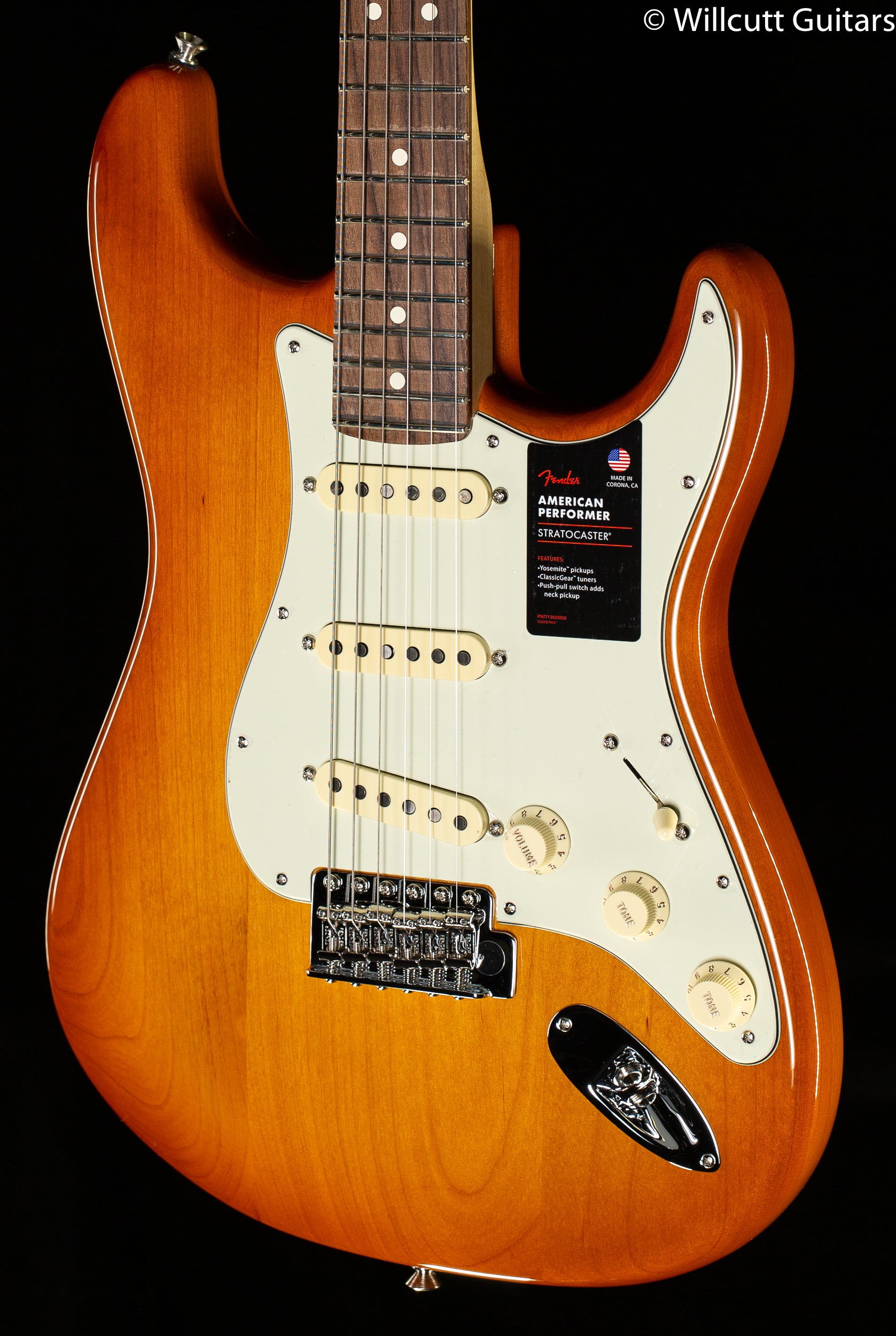 Fender American Performer Stratocaster Rosewood Fingerboard Honey