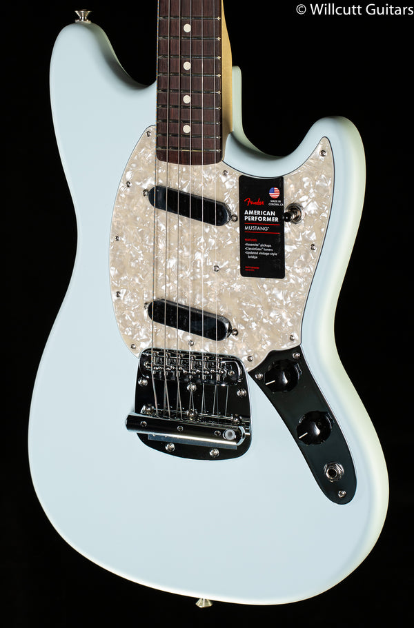 Fender American Performer Mustang Satin Sonic Blue (963