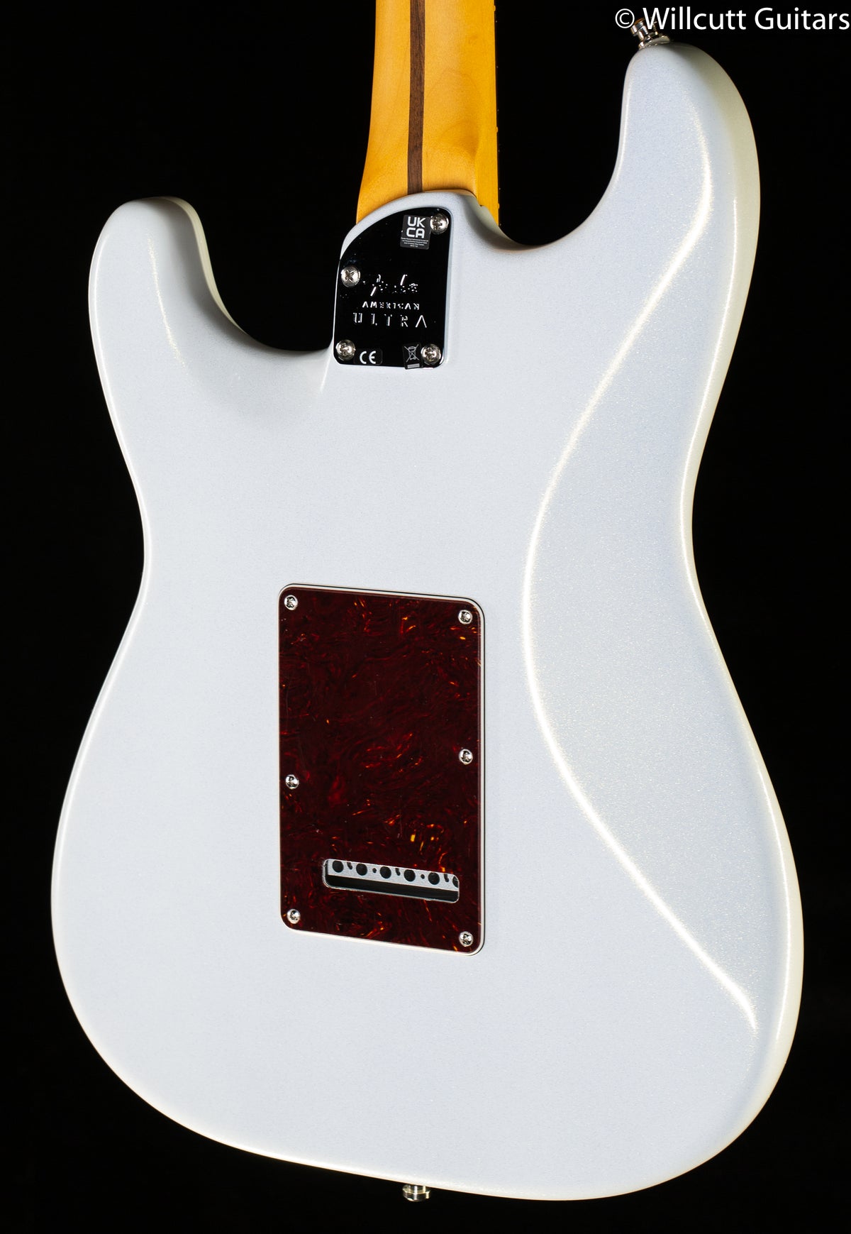 Fender American Ultra Stratocaster Arctic Pearl Rosewood Fingerboard (027)