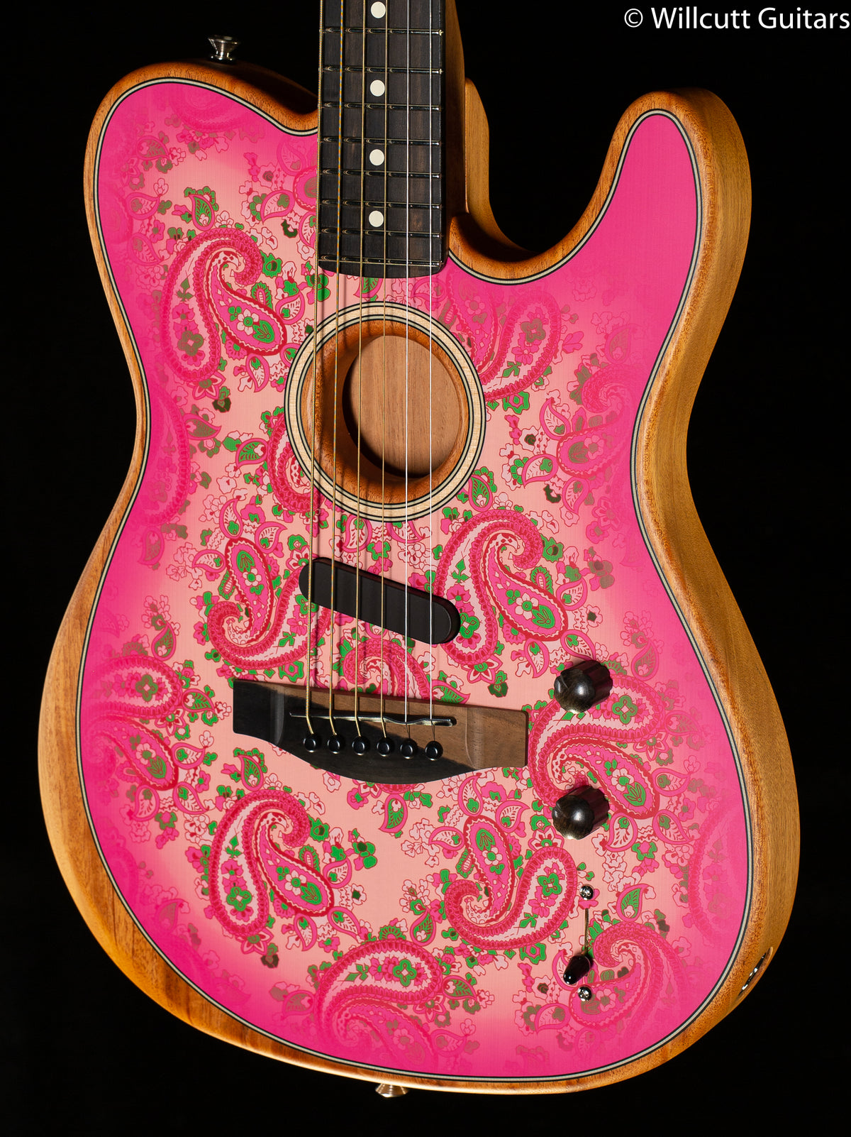 Fender American Acoustasonic Telecaster Pink Paisley